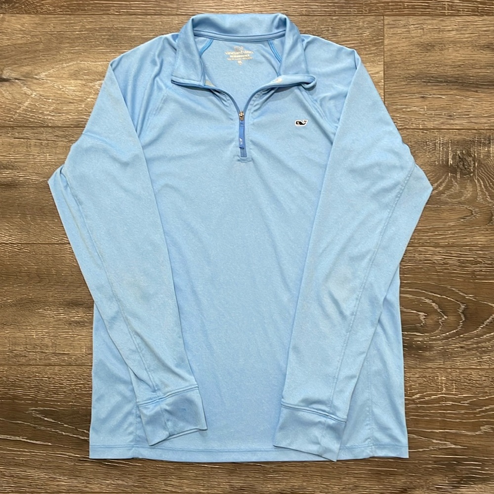 Baby Blue Vineyard Vines Quarter Zip